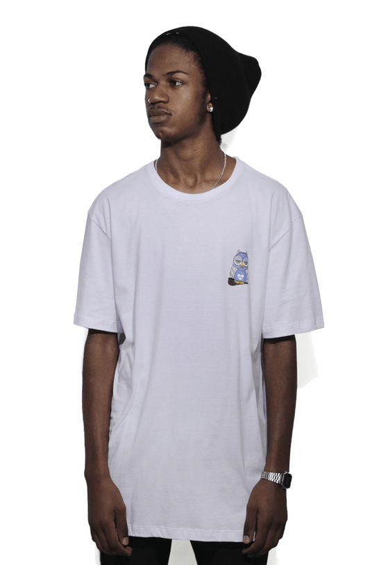 Camiseta Blaze Supply Basica Collab Barnero Color Branca - NewSkull