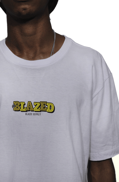 Camiseta Blaze Supply Basica Fosfobox Branca - NewSkull