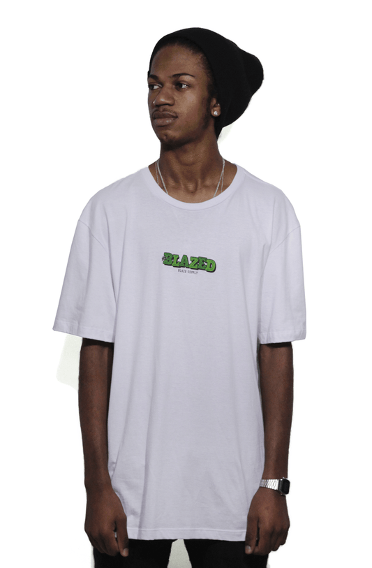 Camiseta Blaze Supply Basica Ganja Branca - NewSkull