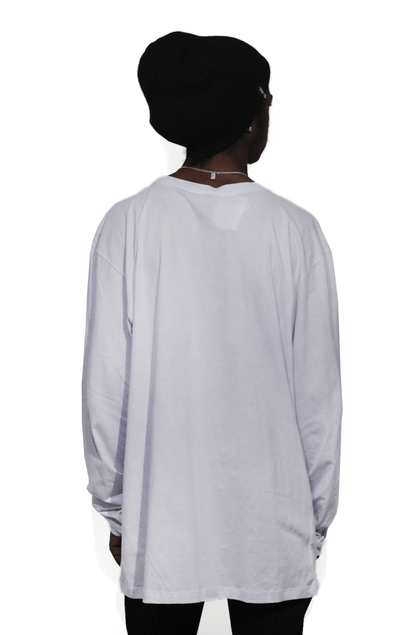 Camiseta Blaze Supply Manga Longa Branca - NewSkull