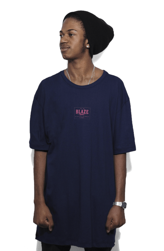 Camiseta Blaze Supply Silk Tag Azul - NewSkull