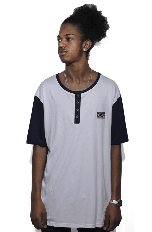 Camiseta Blaze Supply Tunisien Indiana Dark Blue Branca - NewSkull