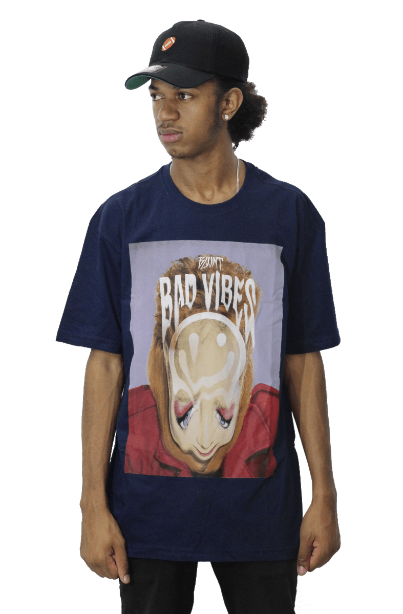 Camiseta Blunt Badvibe Smile Azul - NewSkull
