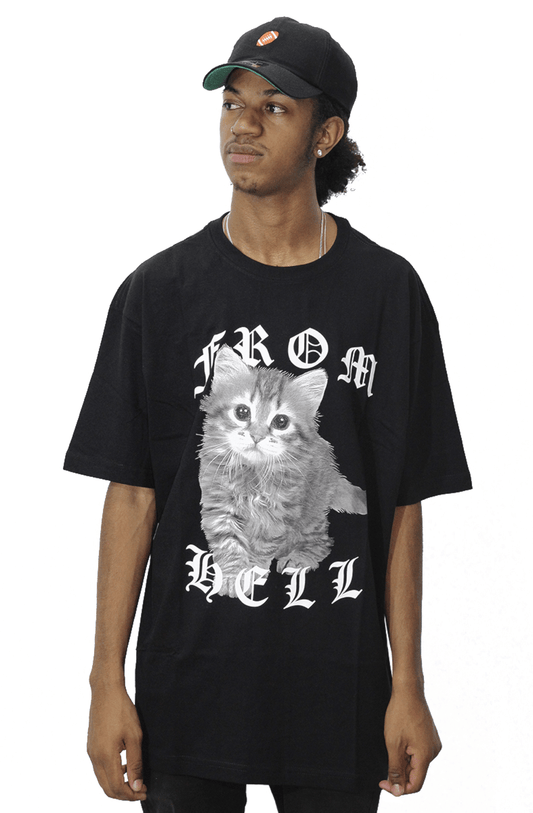 Camiseta Blunt Cat From Hell Preto - NewSkull
