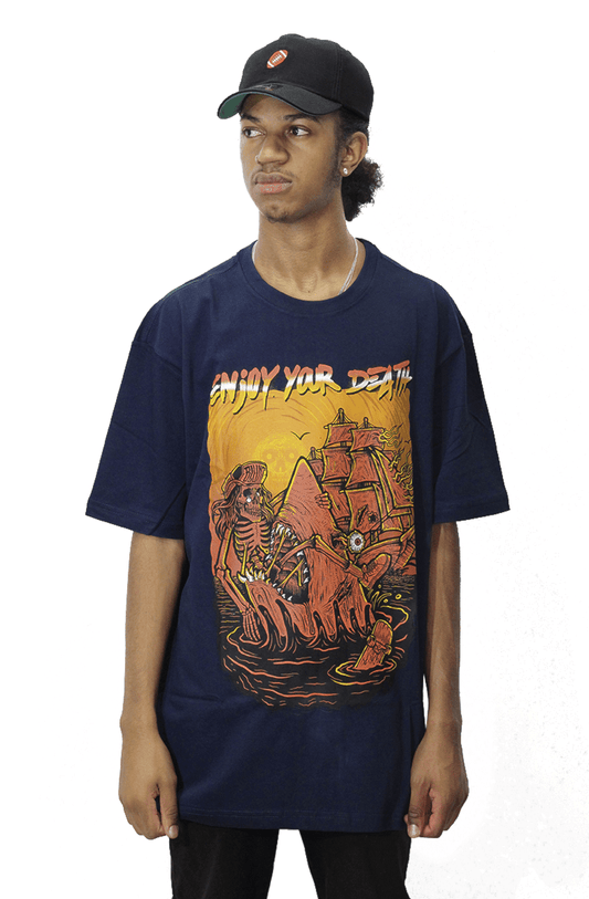 Camiseta Blunt Enjoy Your Death Azul - NewSkull