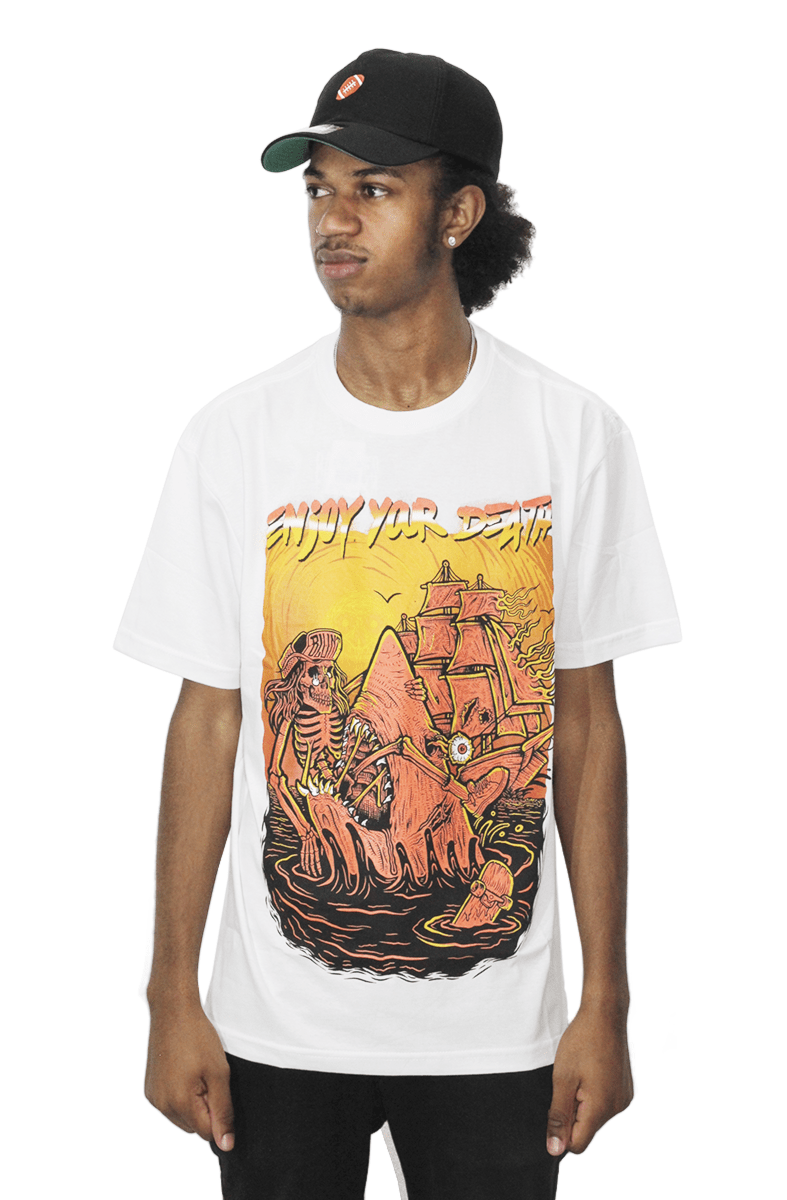 Camiseta Blunt Enjoy Your Death Branco - NewSkull