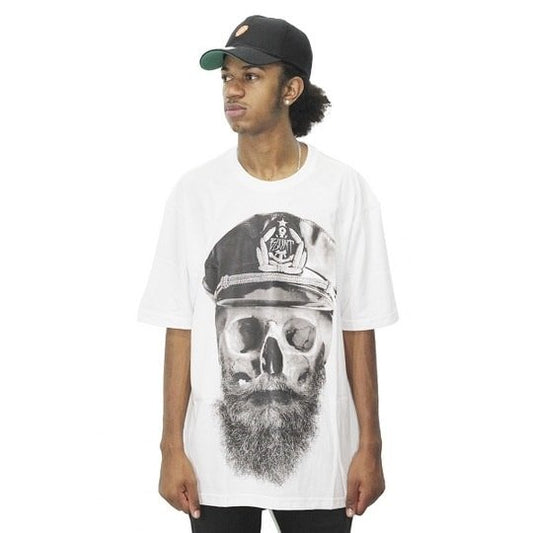 Camiseta Blunt Extra Sailor Skull Branco - NewSkull
