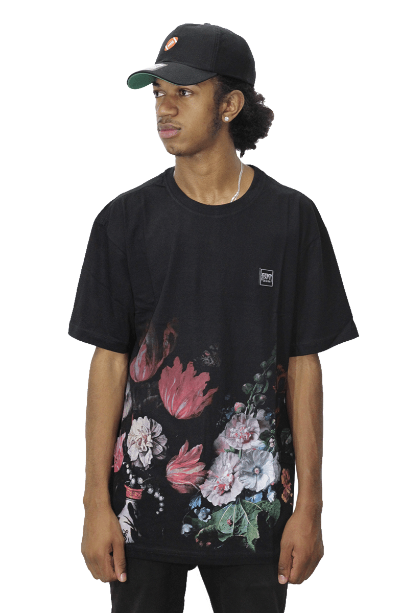 Camiseta Blunt Flowers Botanical Preto - NewSkull