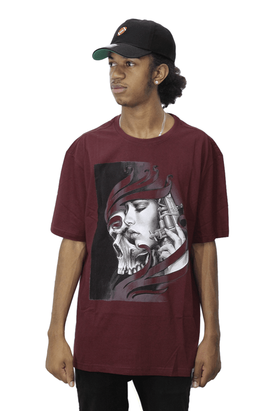 Camiseta Blunt Junior Tattoo You Bordo - NewSkull