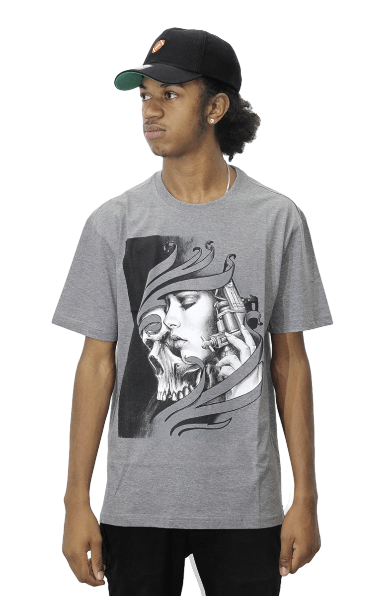Camiseta Blunt Junior Tattoo You Cinza - NewSkull