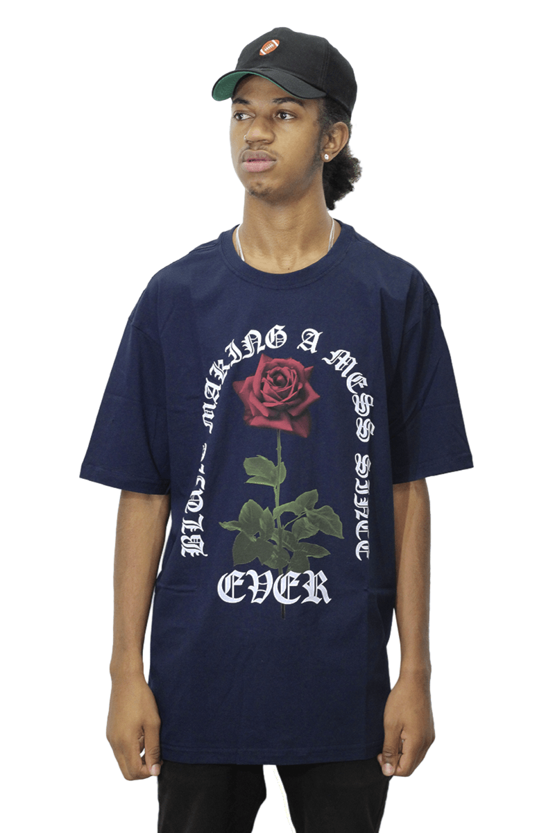 Camiseta Blunt Making A Rose Mess Azul - NewSkull