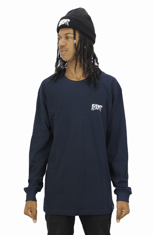 Camiseta Blunt Manga Longa Marcio Azul - NewSkull
