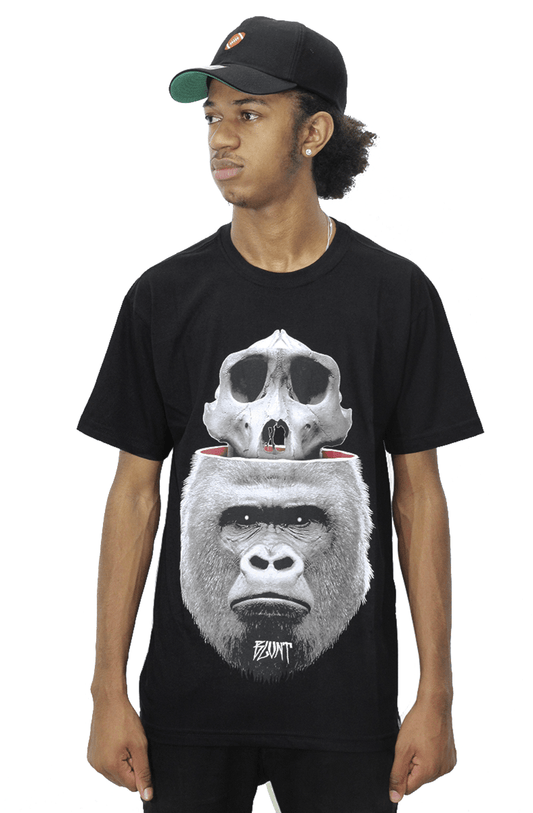 Camiseta Blunt Open Head Gorilla Preto - NewSkull