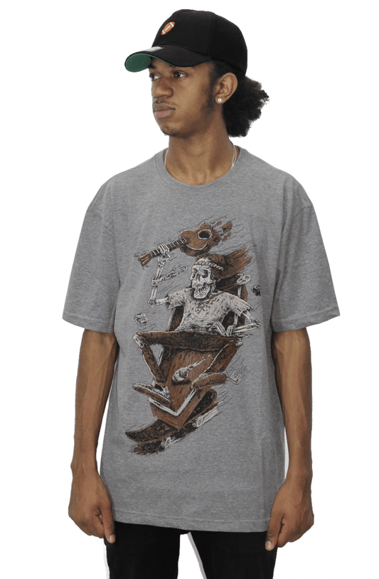 Camiseta Blunt Rest in Pice Hippie Marcio Cinza - NewSkull