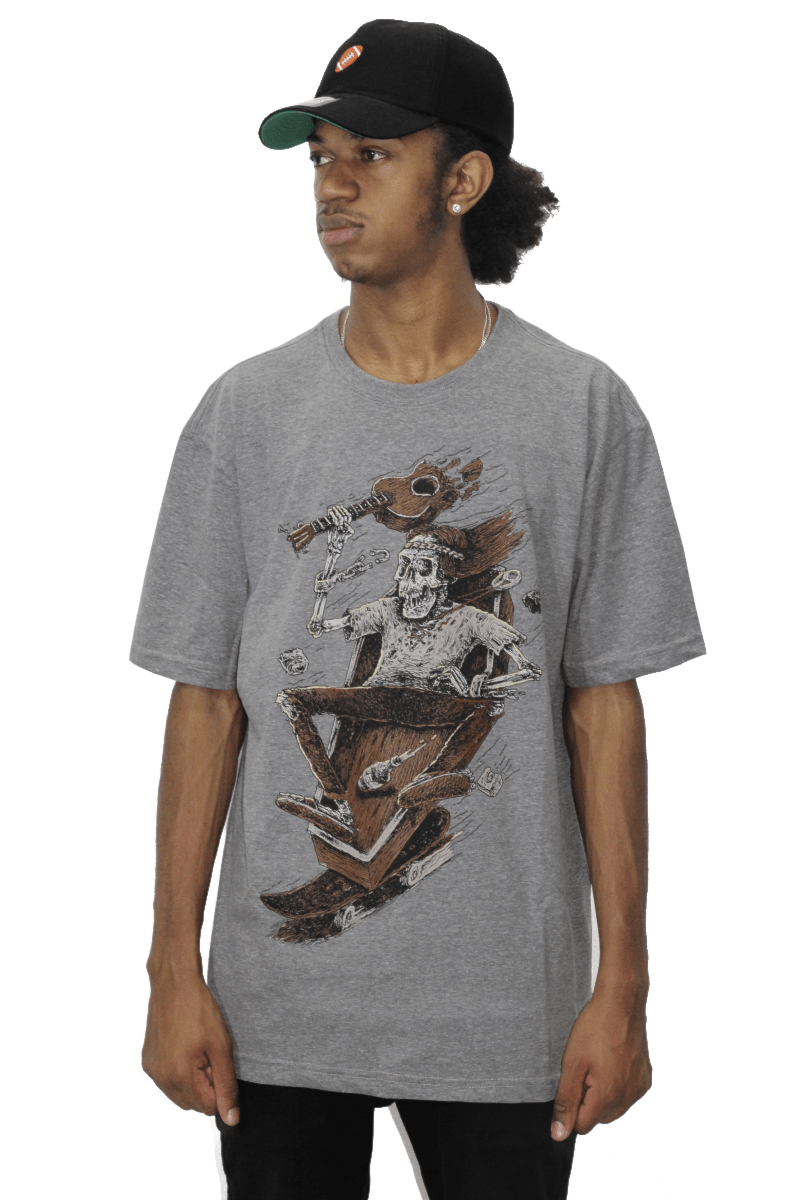 Camiseta Blunt Rest in Pice Hippie Marcio Cinza - NewSkull