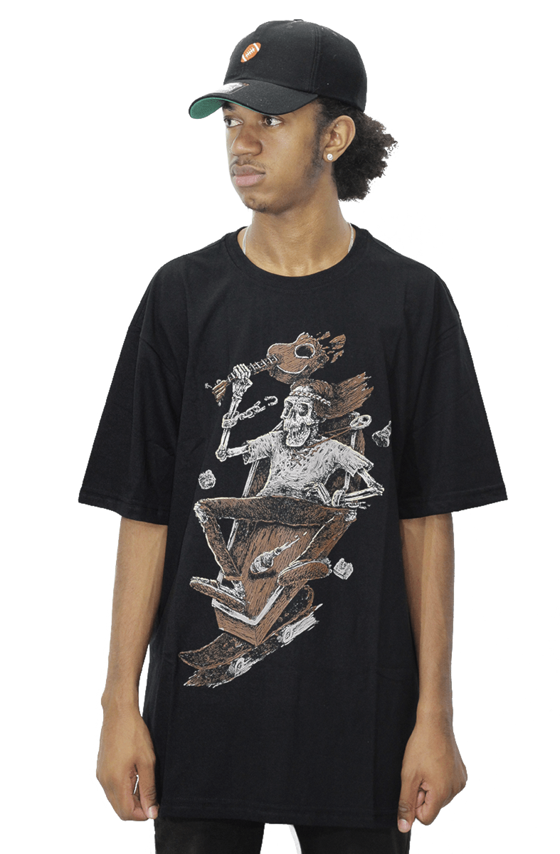 Camiseta Blunt Rest in Pice Hippie Marcio Preto - NewSkull