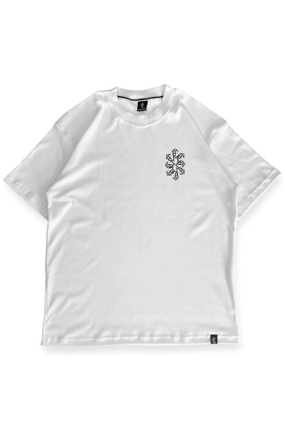 Camiseta Caos Art ink Fractal Branco - NewSkull