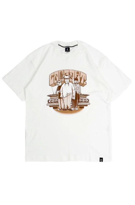 Camiseta Caos Art Ink Liberation Off - White - NewSkull