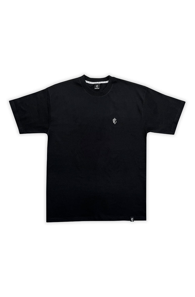 Camiseta Caos Art Ink Logo Algodão Egípcio Preto - NewSkull