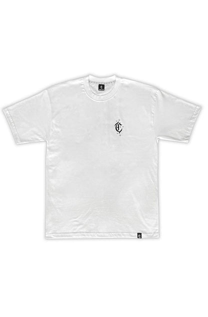 Camiseta Caos Art Ink Playboy Branca - NewSkull