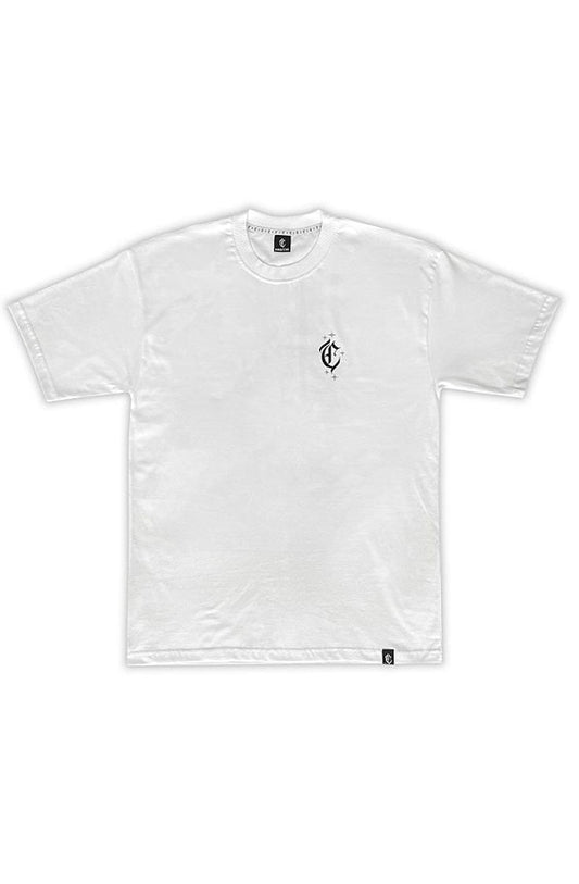 Camiseta Caos Art Ink Playboy Branca - NewSkull