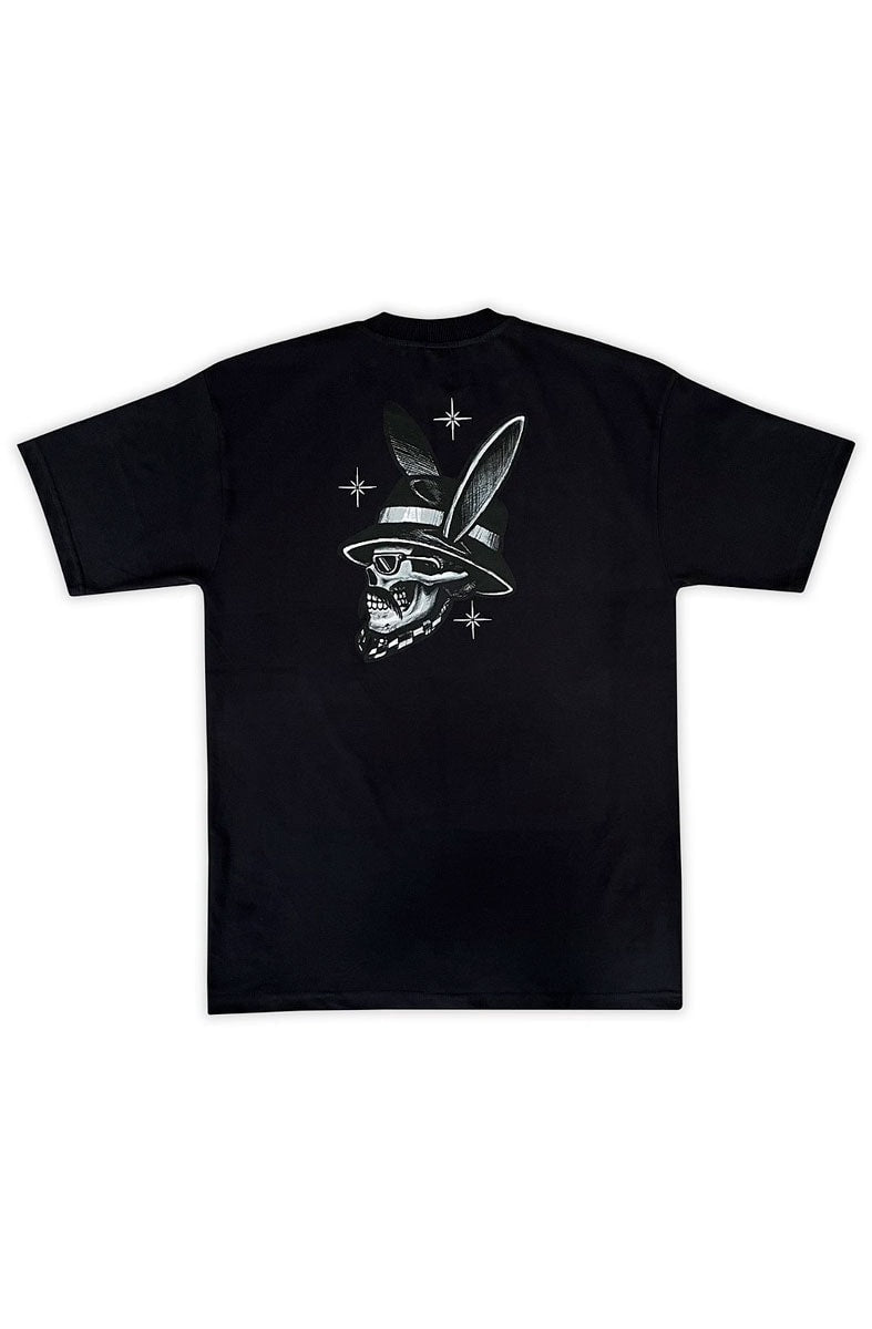 Camiseta Caos Art Ink Playboy Preta - NewSkull