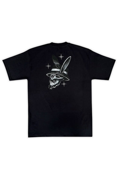 Camiseta Caos Art Ink Playboy Preta - NewSkull