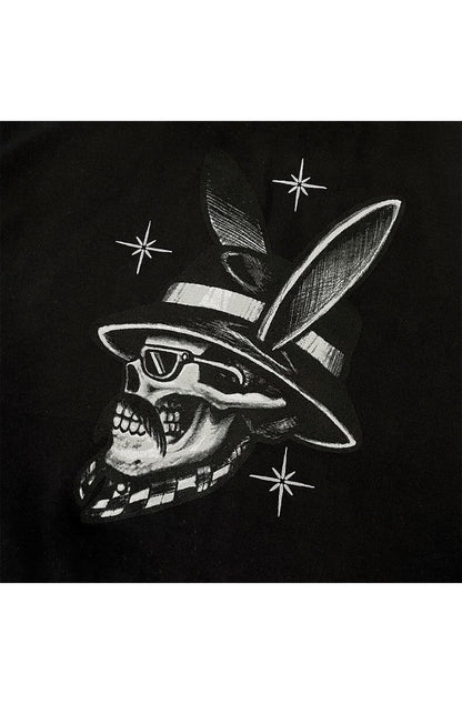 Camiseta Caos Art Ink Playboy Preta - NewSkull