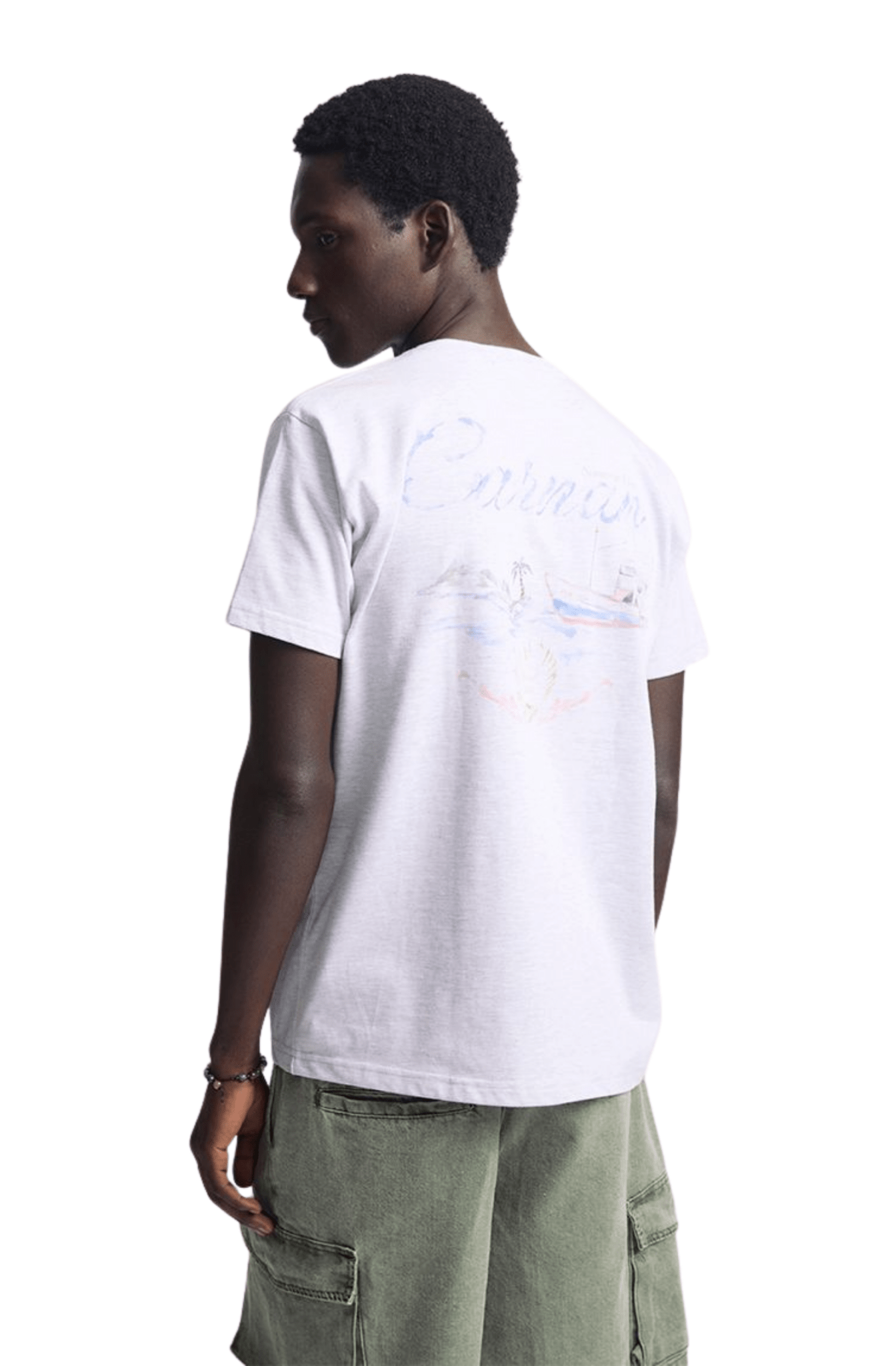 Camiseta CARNAN Boat Heavy T-shirt Off-White - NewSkull