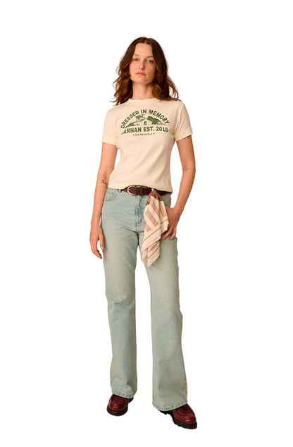 Camiseta CARNAN Feminino Farm House Baby Tee Off - White - NewSkull