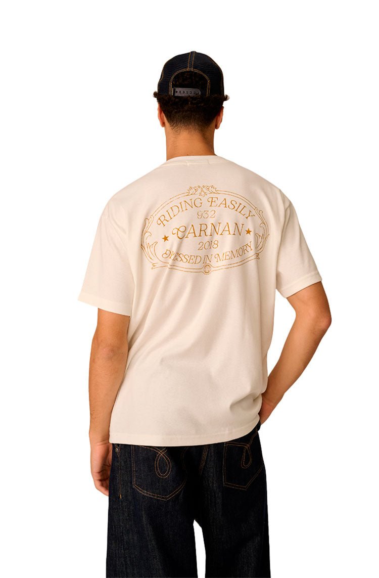 Camiseta CARNAN Home Crest Heavy T-shirt Off - White - NewSkull