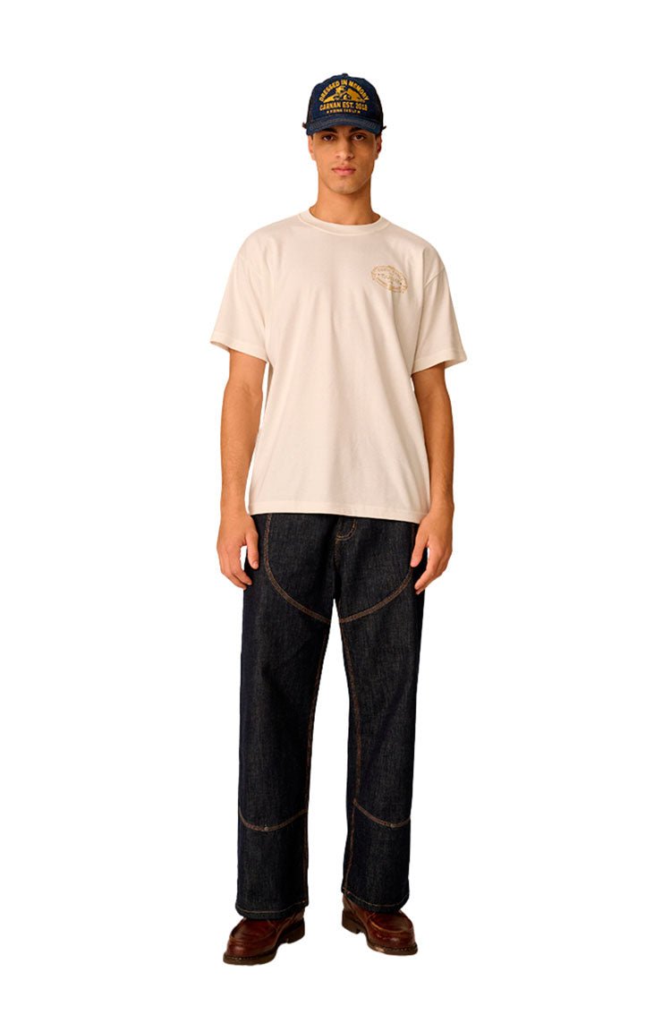 Camiseta CARNAN Home Crest Heavy T-shirt Off - White - NewSkull