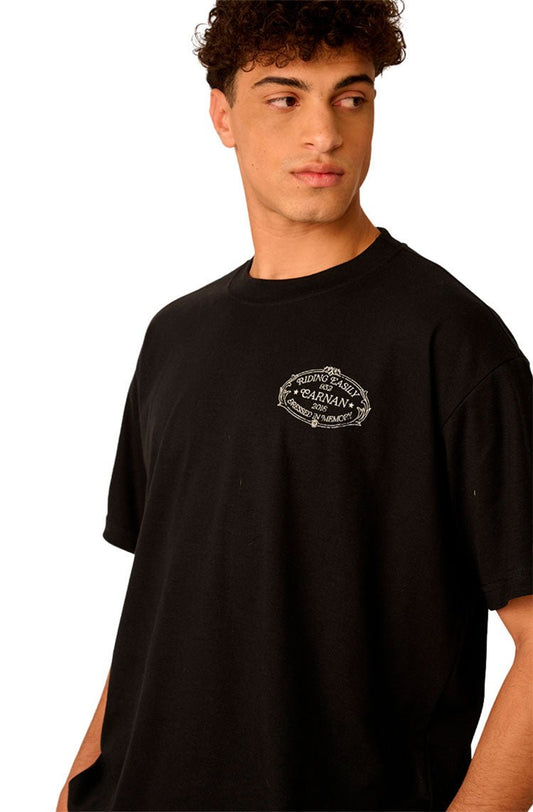 Camiseta CARNAN Home Crest Heavy T-shirt Preto - NewSkull