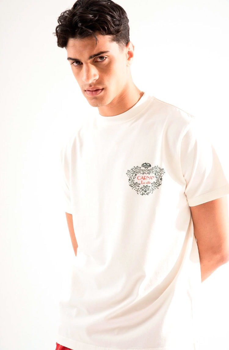Camiseta CARNAN La Cote Classic T-shirt Off - White - NewSkull