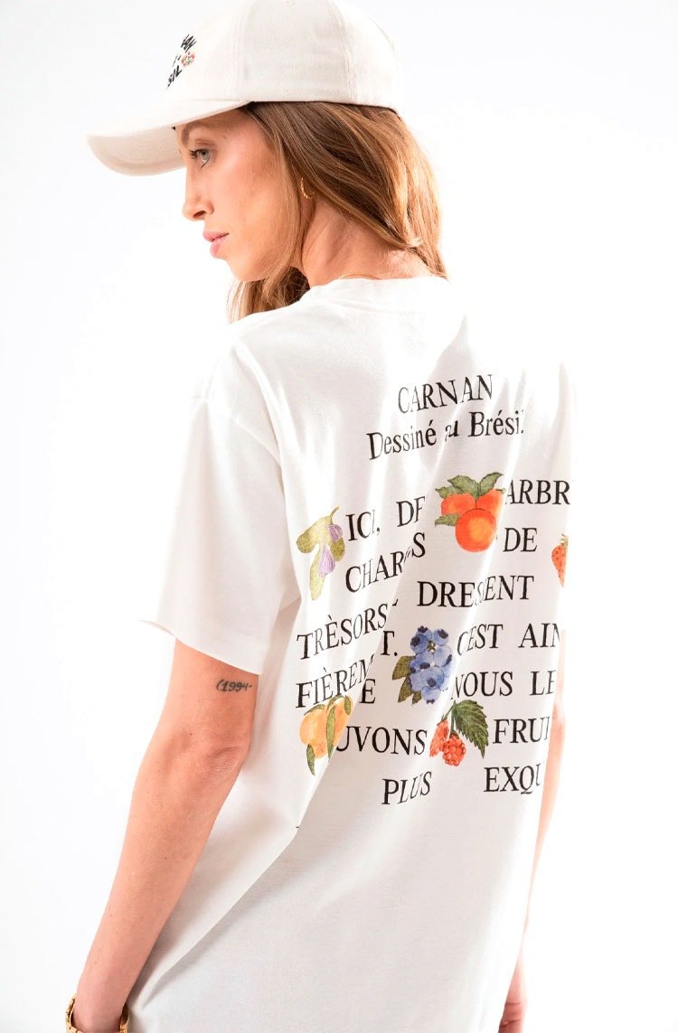 Camiseta CARNAN Le Fruit Heavy T-shirt Off - White - NewSkull