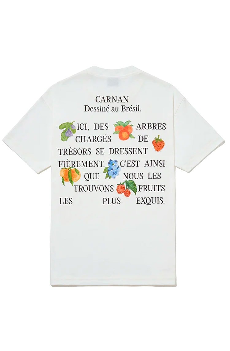 Camiseta CARNAN Le Fruit Heavy T-shirt Off - White - NewSkull