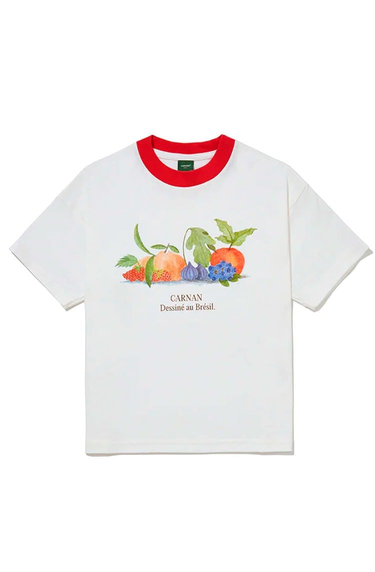 Camiseta CARNAN Le Pomme Heavy T-shirt Off - White - NewSkull