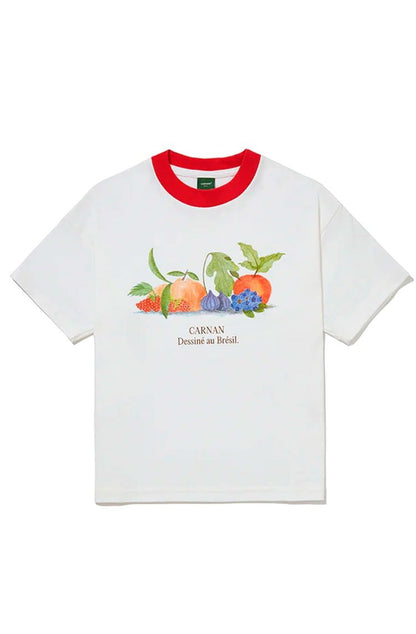 Camiseta CARNAN Le Pomme Heavy T-shirt Off - White - NewSkull