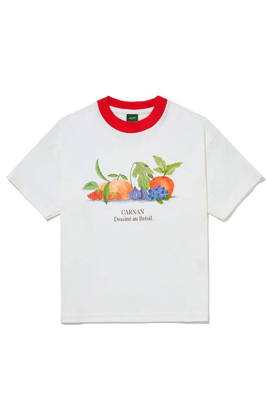 Camiseta CARNAN Le Pomme Heavy T-shirt Off - White - NewSkull