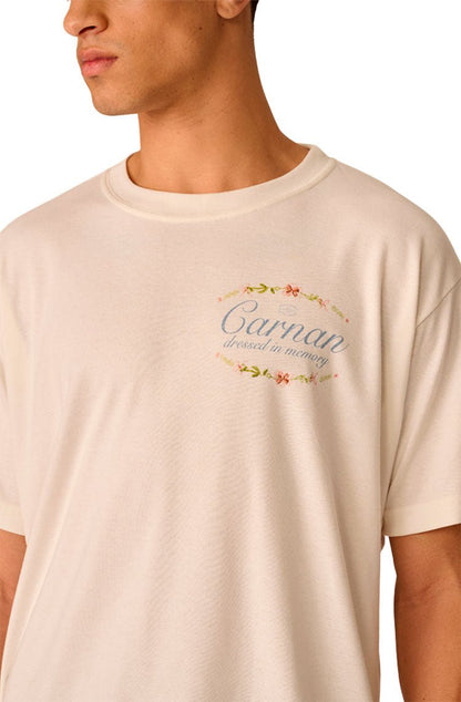 Camiseta CARNAN Porcelain Plate Heavy T-shirt Off - White - NewSkull