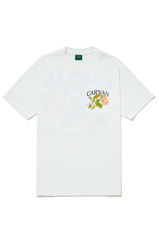 Camiseta CARNAN Rose Heavy T-shirt Off - White - NewSkull