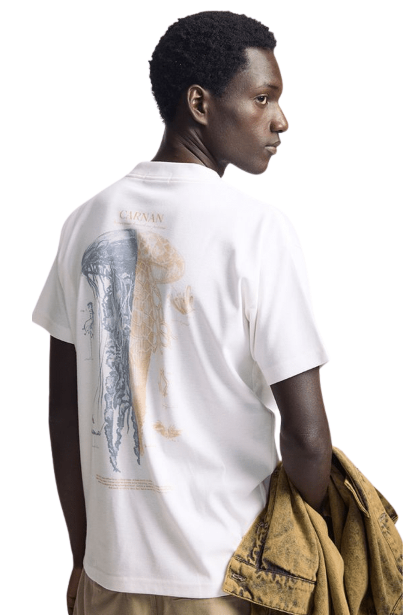 Camiseta CARNAN Sea Jelly Heavy T-shirt Off - White - NewSkull