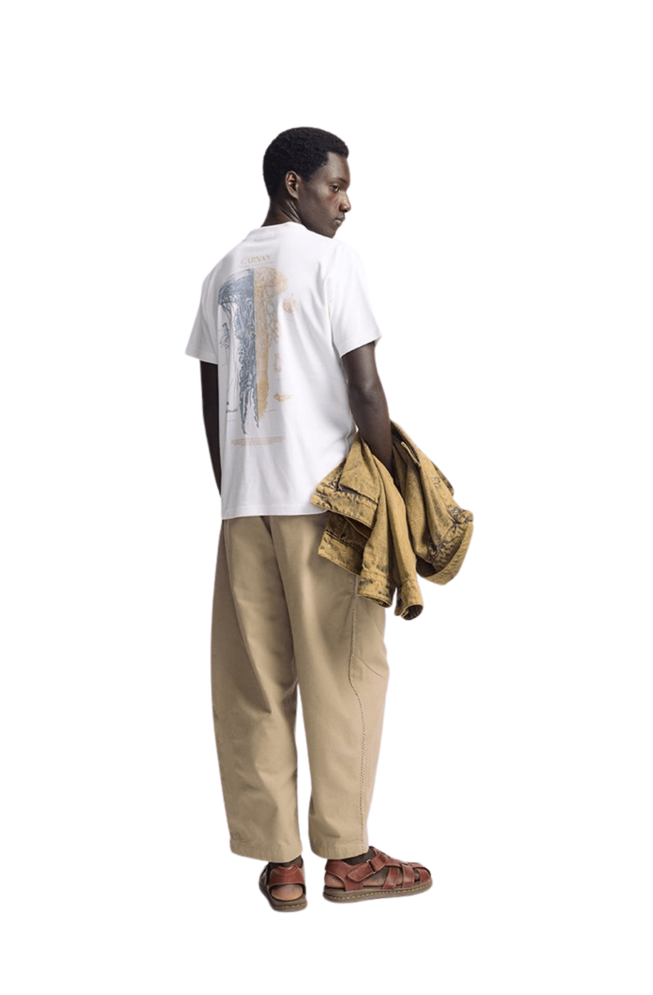 Camiseta CARNAN Sea Jelly Heavy T-shirt Off - White - NewSkull