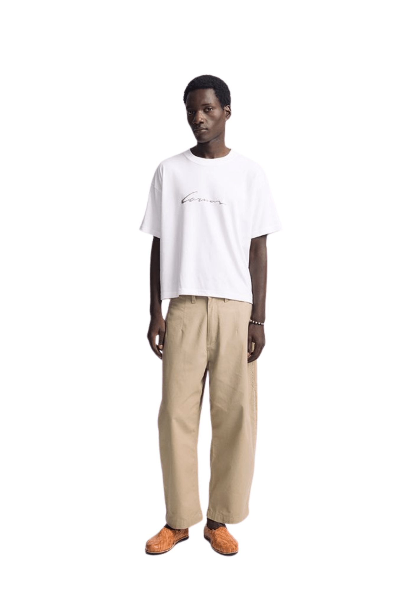 Camiseta CARNAN Signature Boxy Heavy T-shirt Off-White - NewSkull