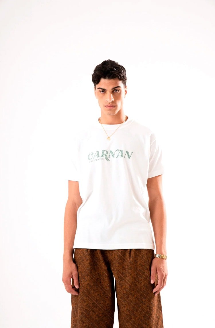Camiseta CARNAN Standard Cote Heavy T-shirt Off - White - NewSkull