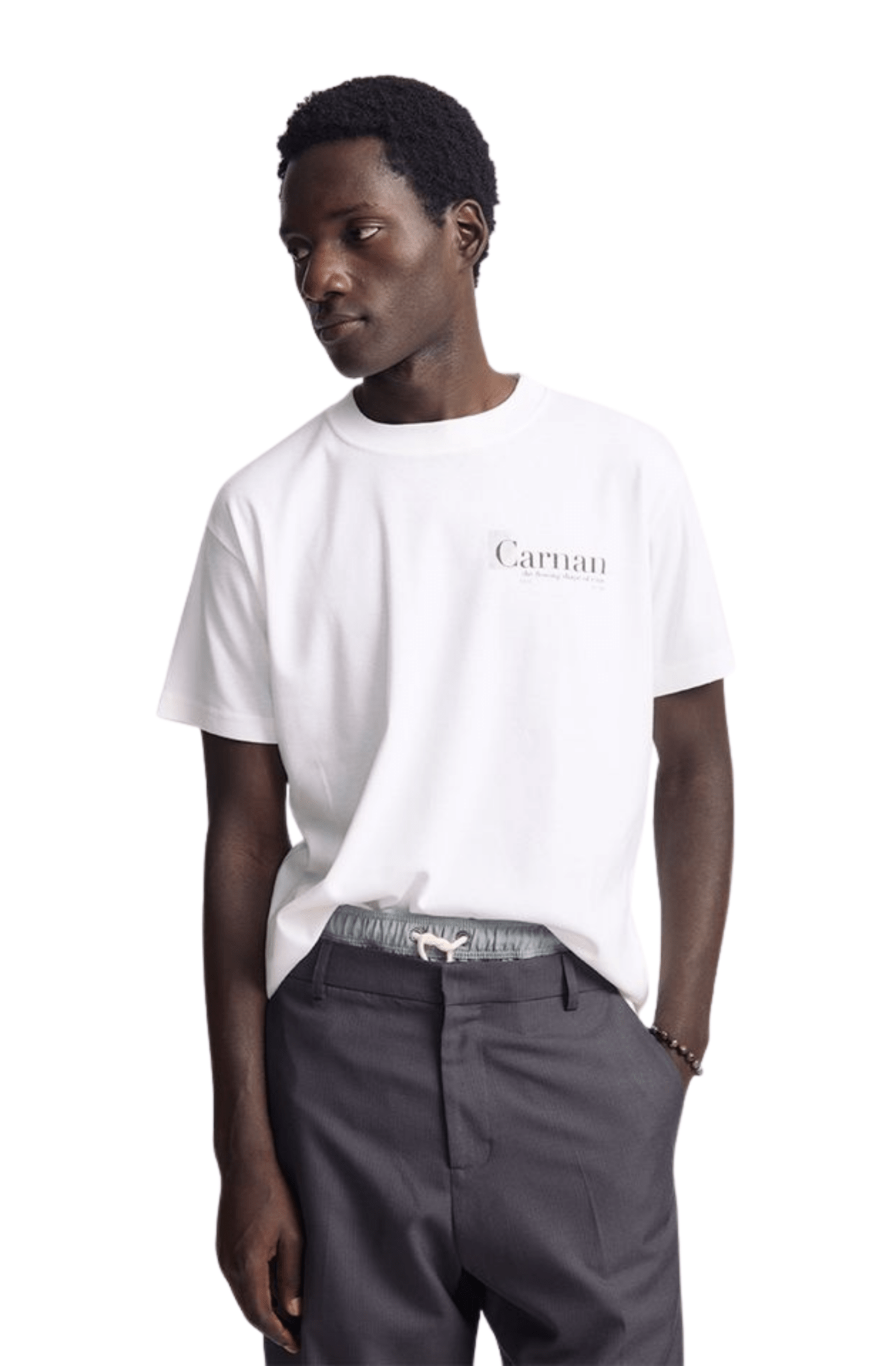 Camiseta CARNAN Stone Heavy T-shirt Off - White - NewSkull