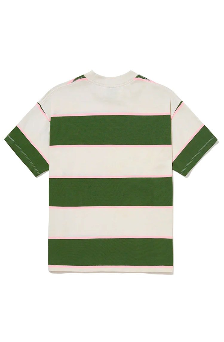 Camiseta CARNAN Striped Premium T-shirt Off - White/Verde - NewSkull