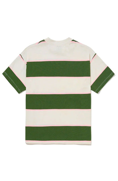 Camiseta CARNAN Striped Premium T-shirt Off - White/Verde - NewSkull