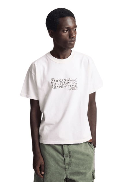 Camiseta CARNAN Title Boxy T-shirt Off - White - NewSkull