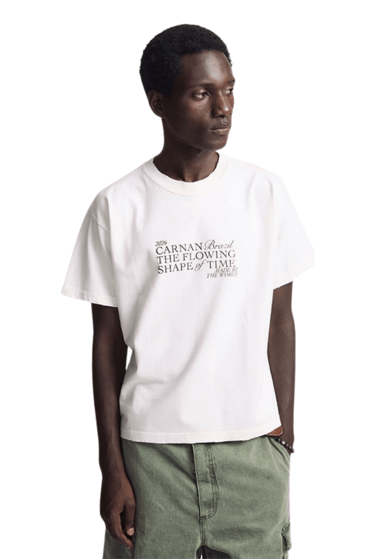 Camiseta CARNAN Title Boxy T-shirt Off - White - NewSkull